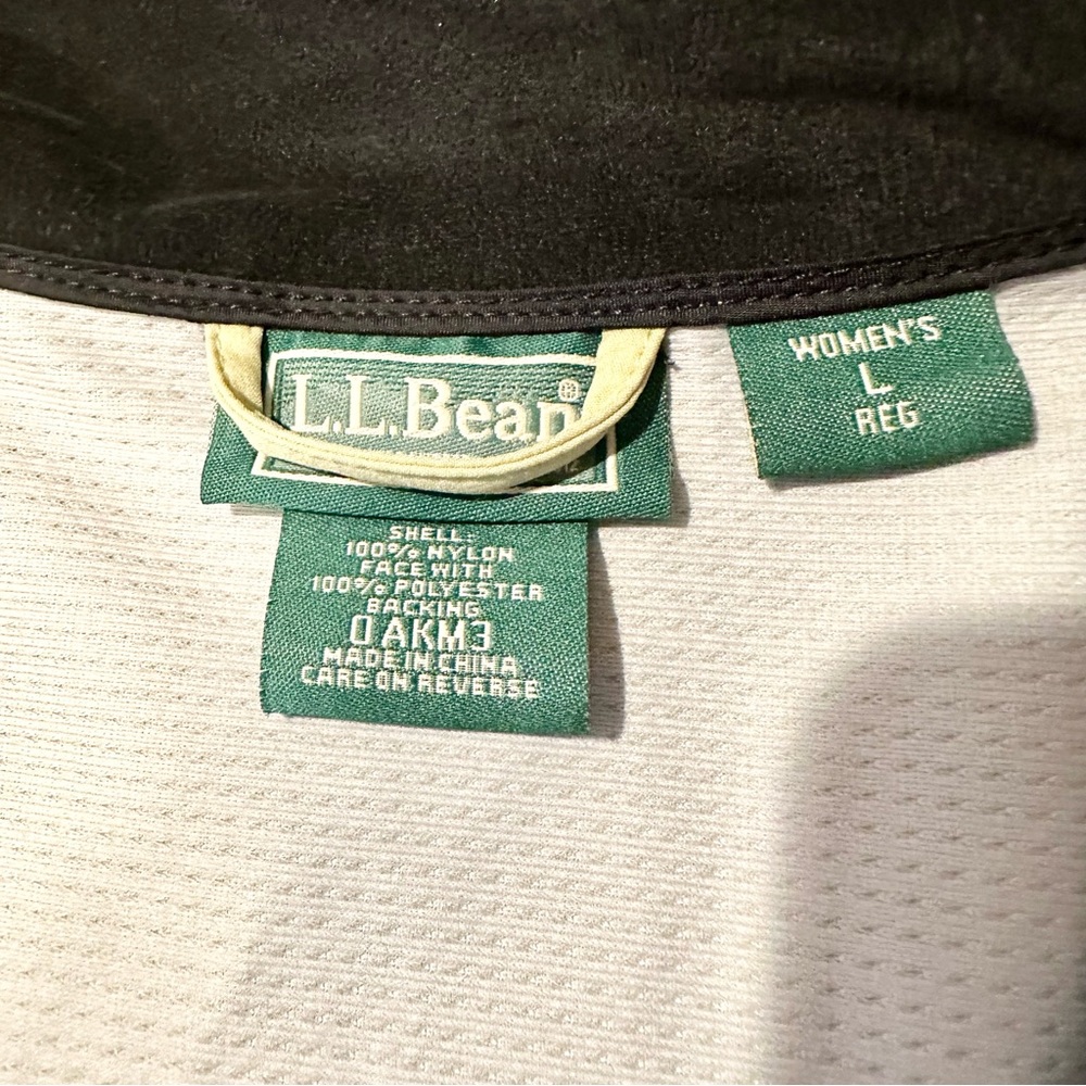 L.L. Bean Nylon Full Zip Jacket, Windbreaker, Large - Picture 5 of 10